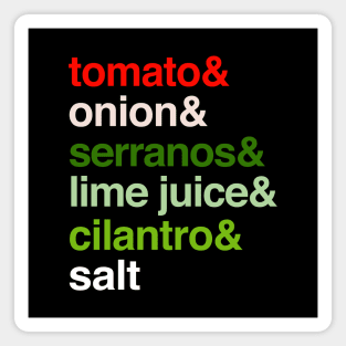 Deconstructed Pico de Gallo: Foods of the World - Mexico Magnet